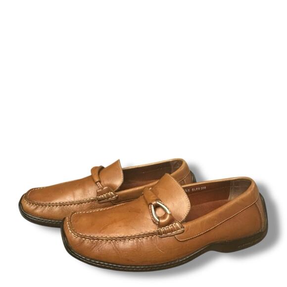 Donald J Pliner Eleo Driving Loafers Shoes Horsebit Moc Toe Brown Leather Sz 9.5 - Picture 15 of 16
